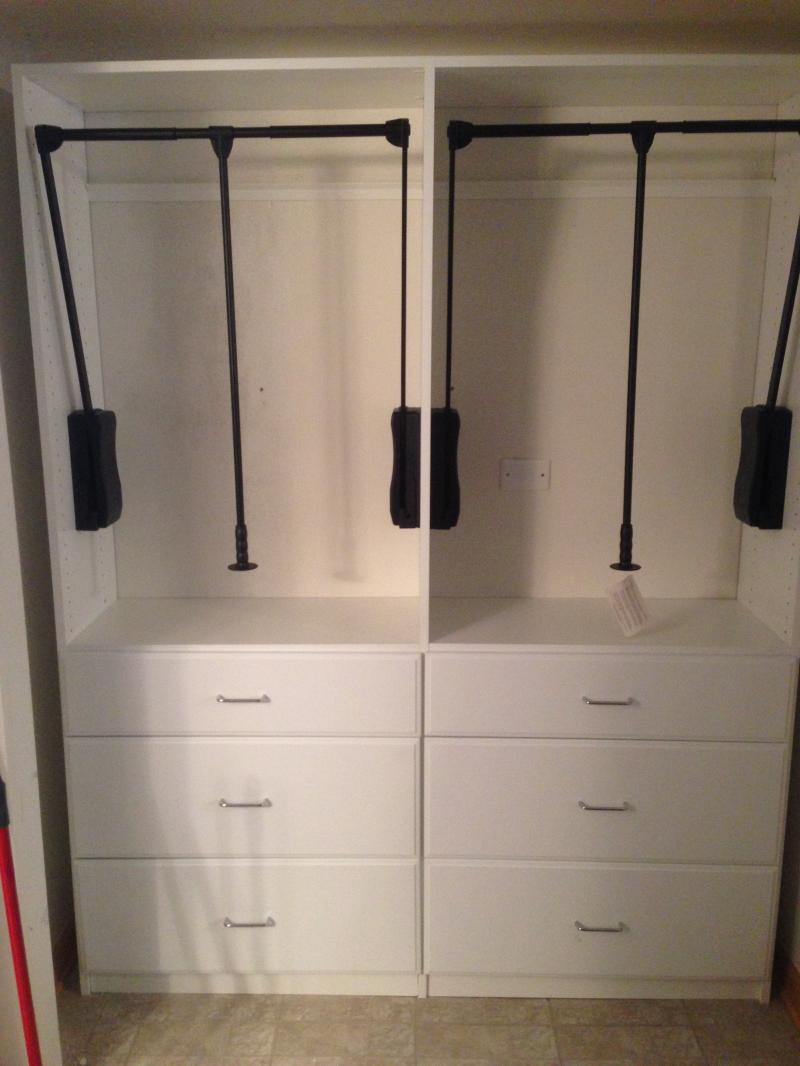 ADA Compliant handicap reach in with wardrobe lift